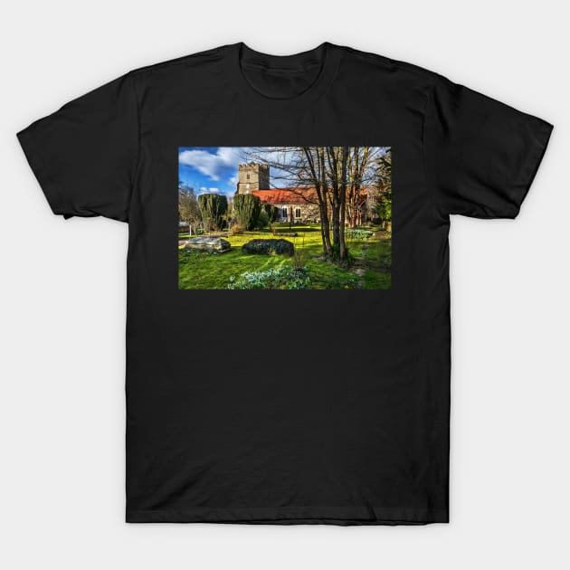 The Churchyard At Cookham T-Shirt by IanWL